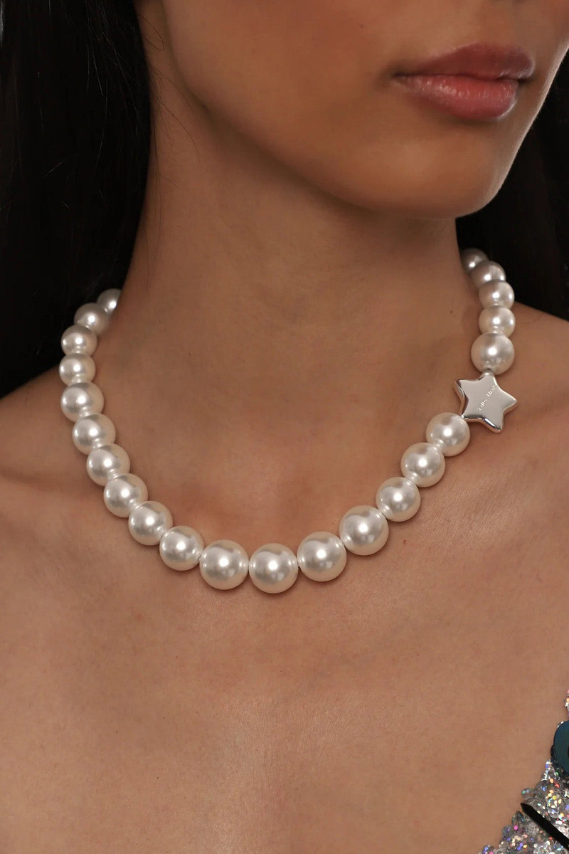 POISON PEARL NECKLACE / WHT 3