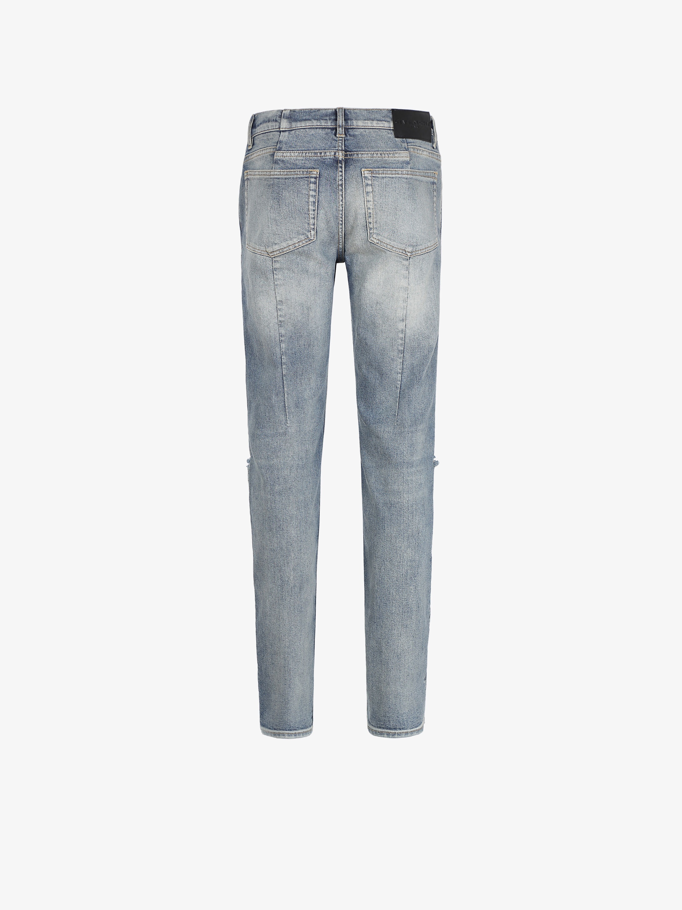 Destroyed washed-out skinny jeans - 4