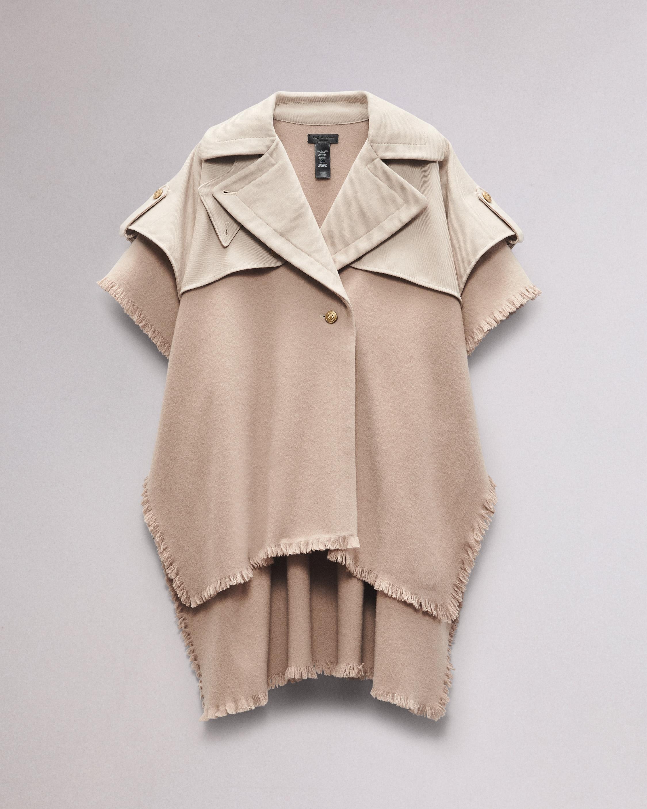 Wool Trench Poncho - 8