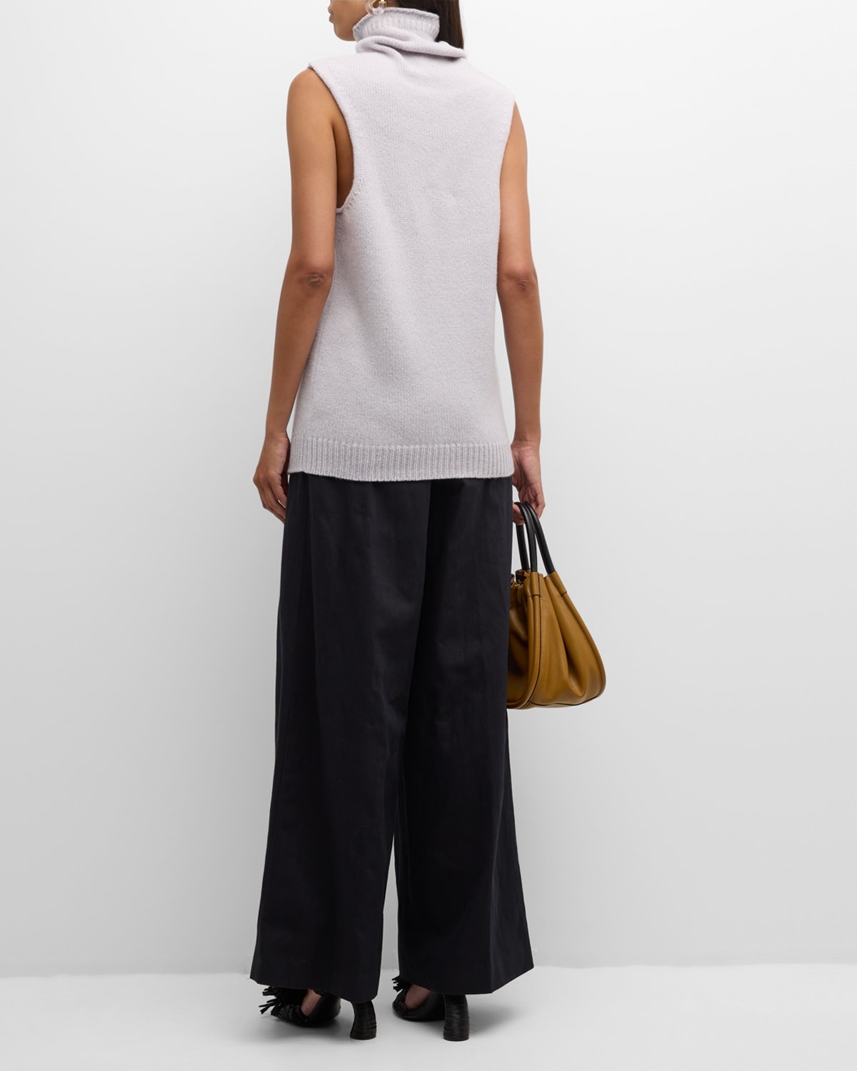 Teenage Sleeveless Wool Turtleneck - 4