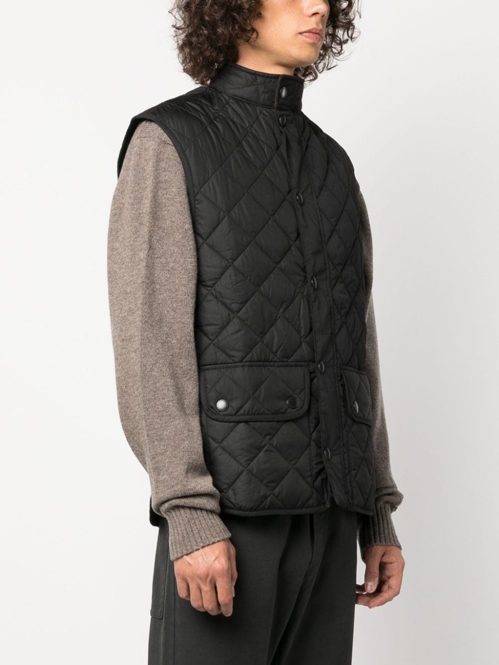quilted two-pocket gilet - 3