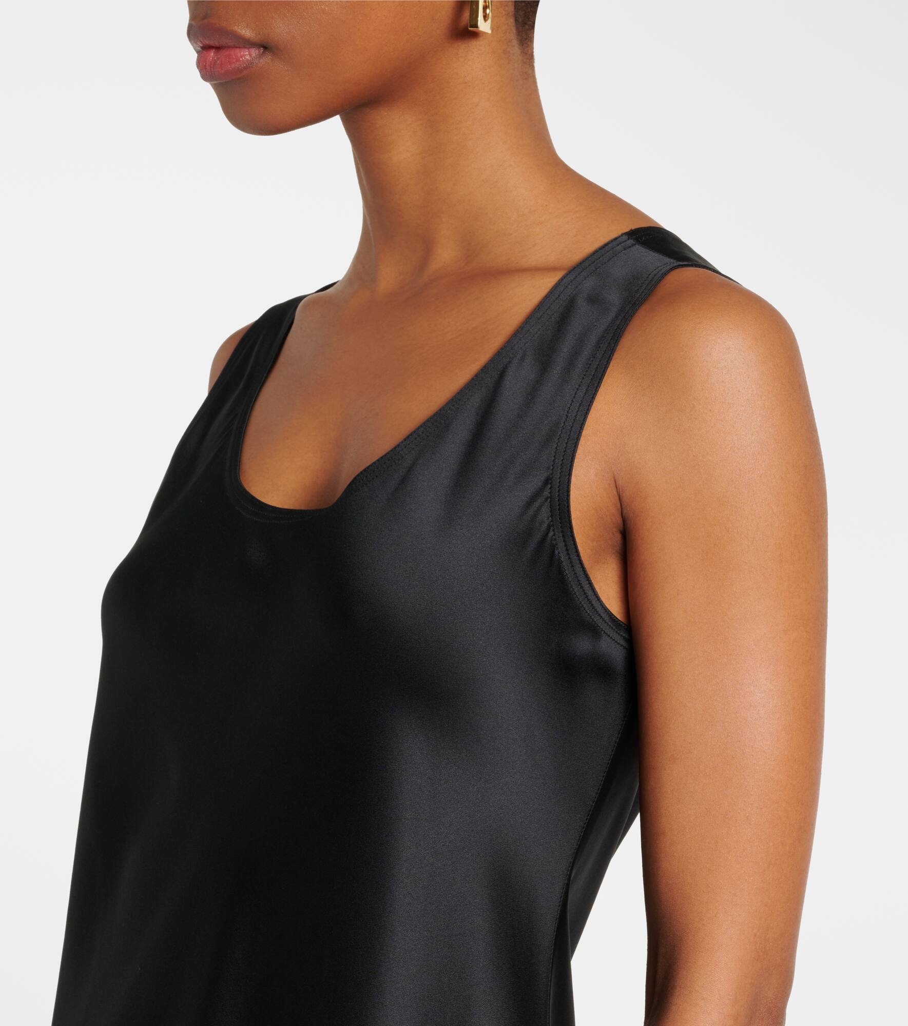 Banjo silk satin midi dress - 4