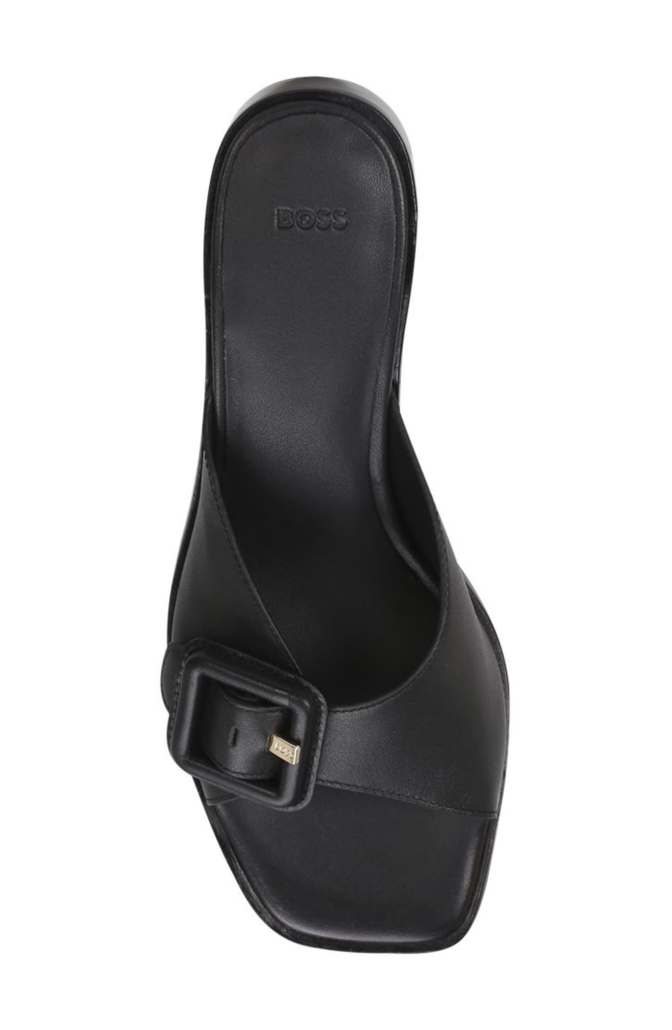 BOSS Charlize Slide Sandal in Black at Nordstrom - 3