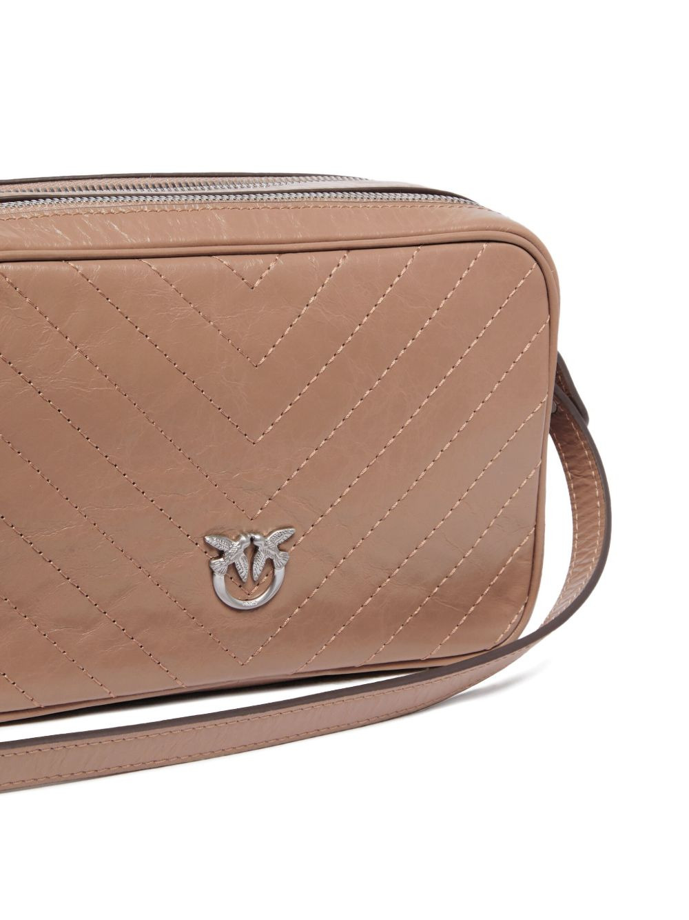 chevron-quilted leather bag - 4