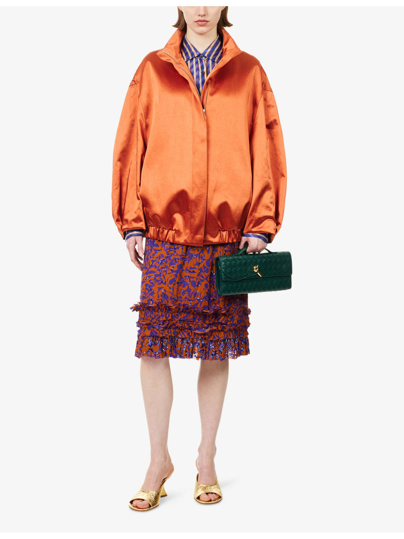 Dries Van Noten Relaxed-Fit High-Neck Cotton-Blend Jacket outlook