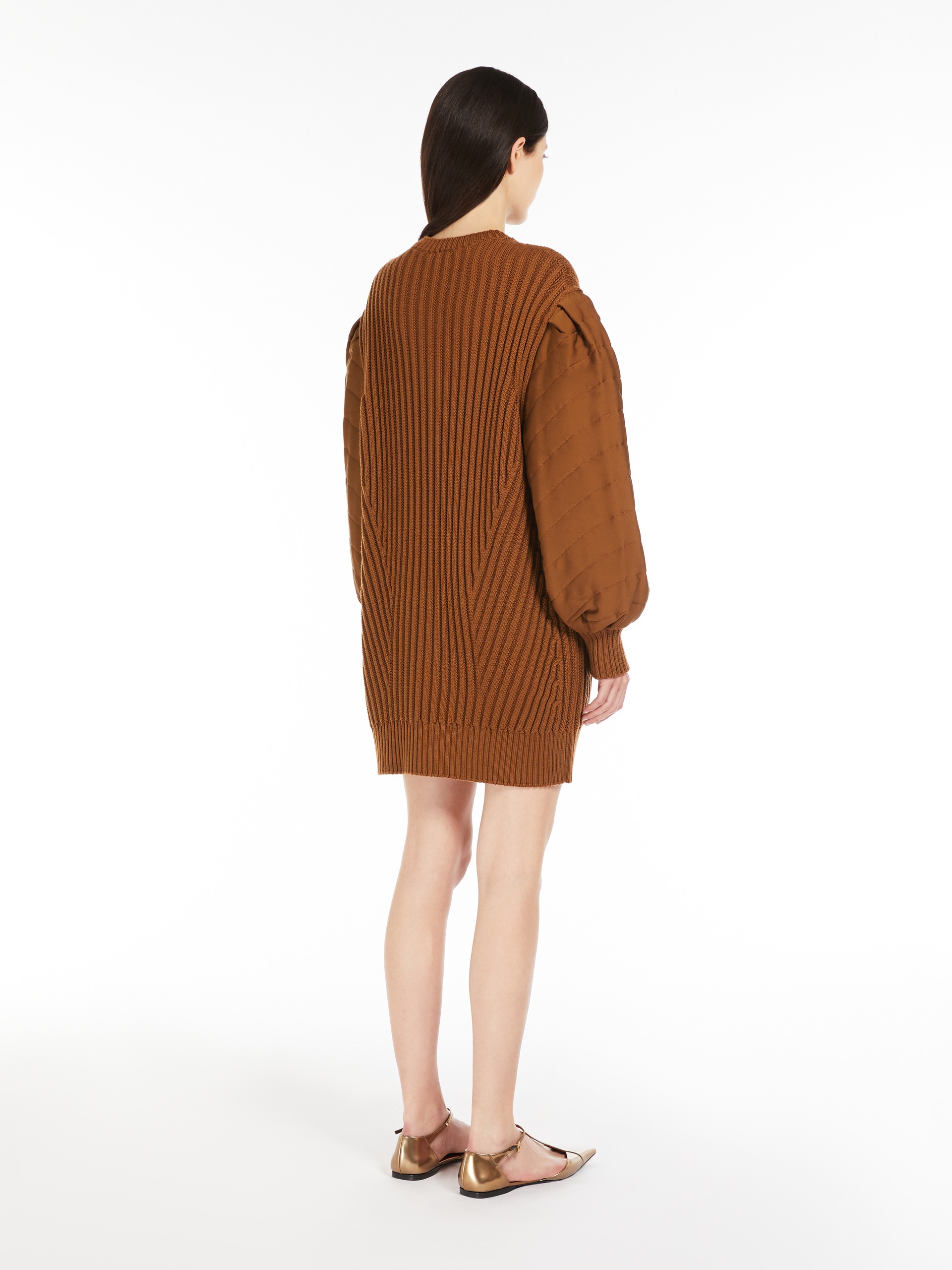 OTTUSO Short ribbed wool dress - 4