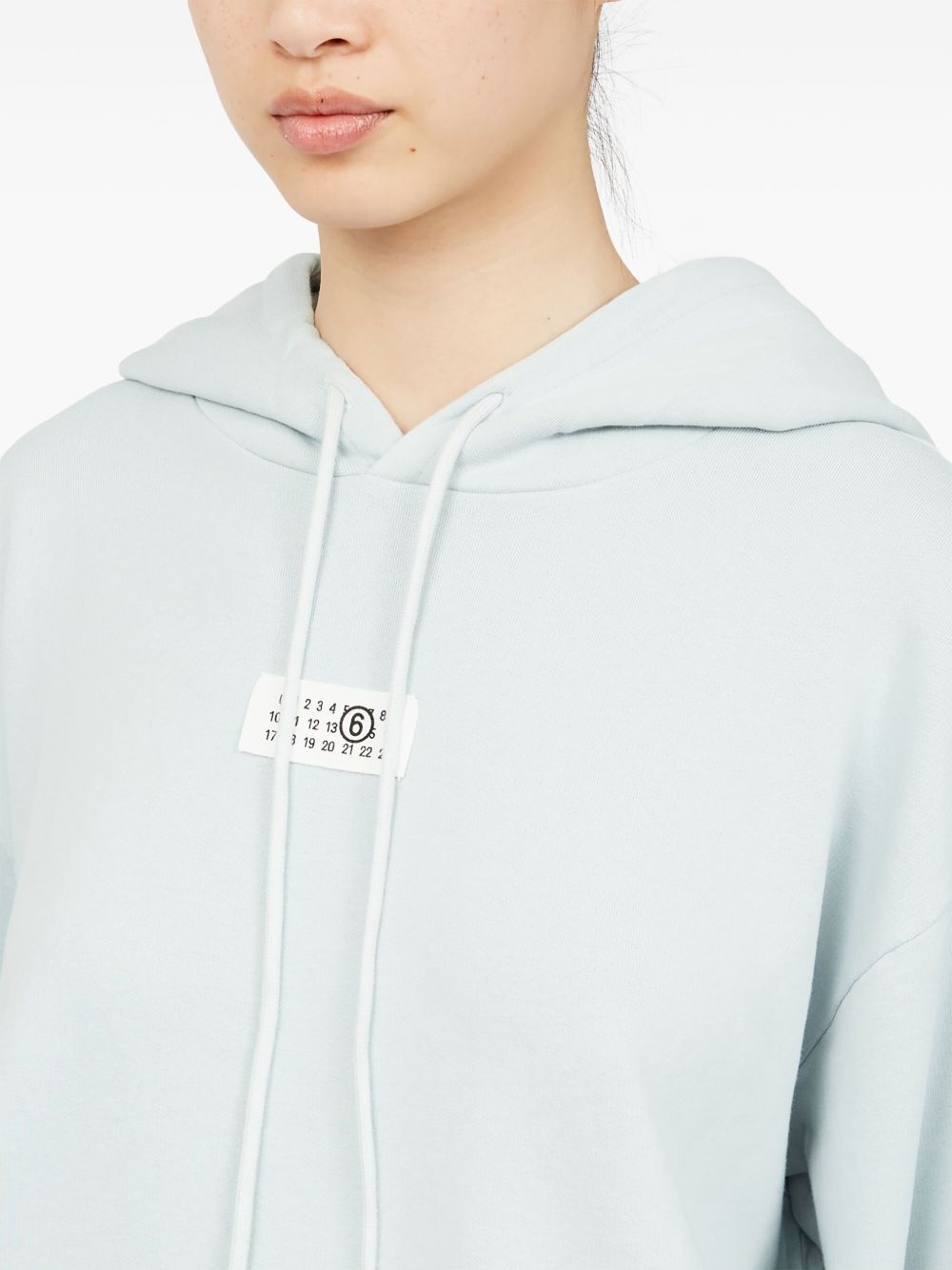 numbers-motif hoodie - 7