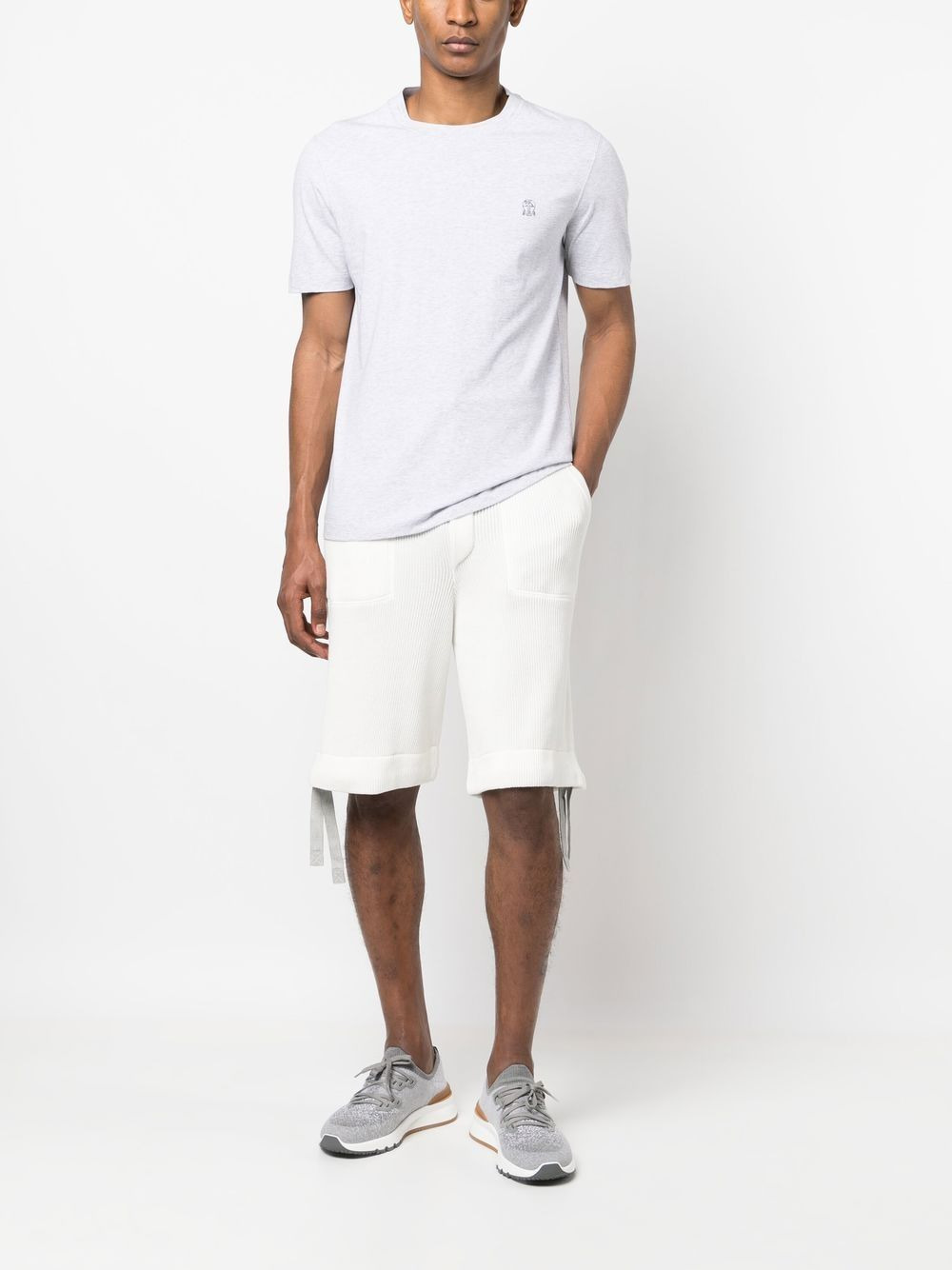 logo-embroidered short-sleeve T-shirt - 2