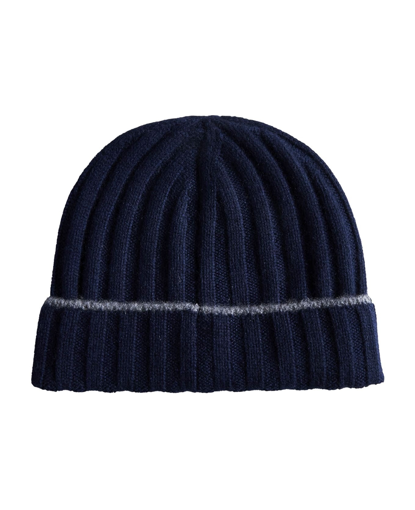 English Rib Cashmere Knit Beanie - 2