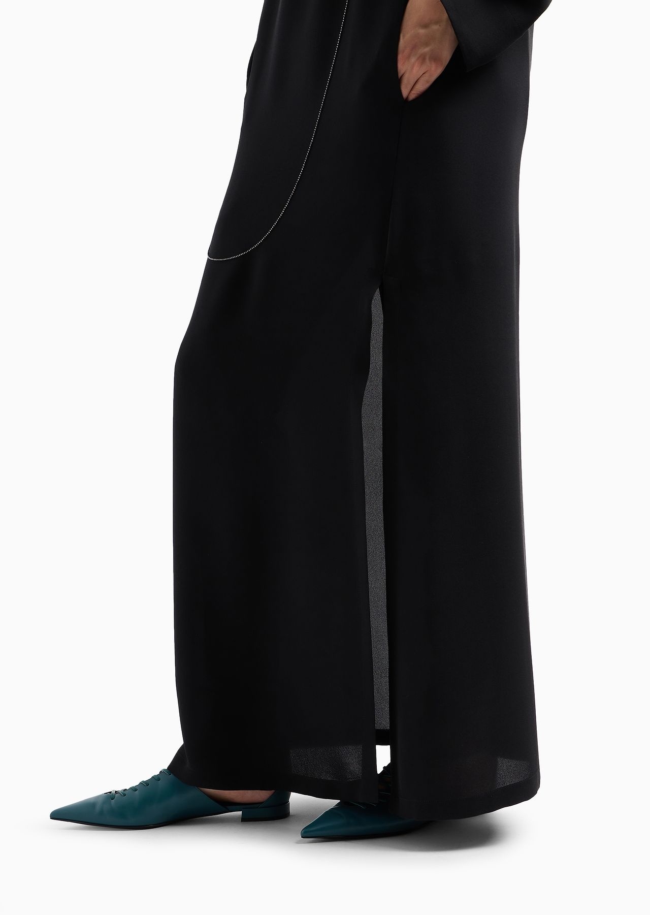 ASV triple silk georgette long dress - 5