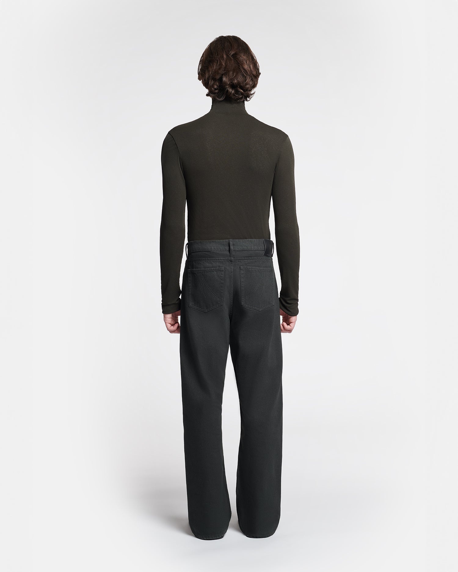 Mesh-Jersey Turtleneck Top - 5