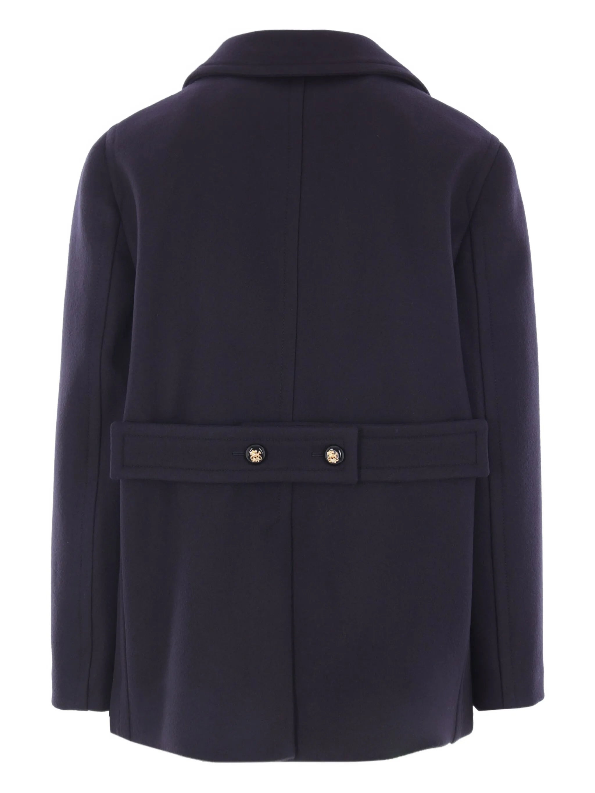 double-breasted wool peacoat - 2