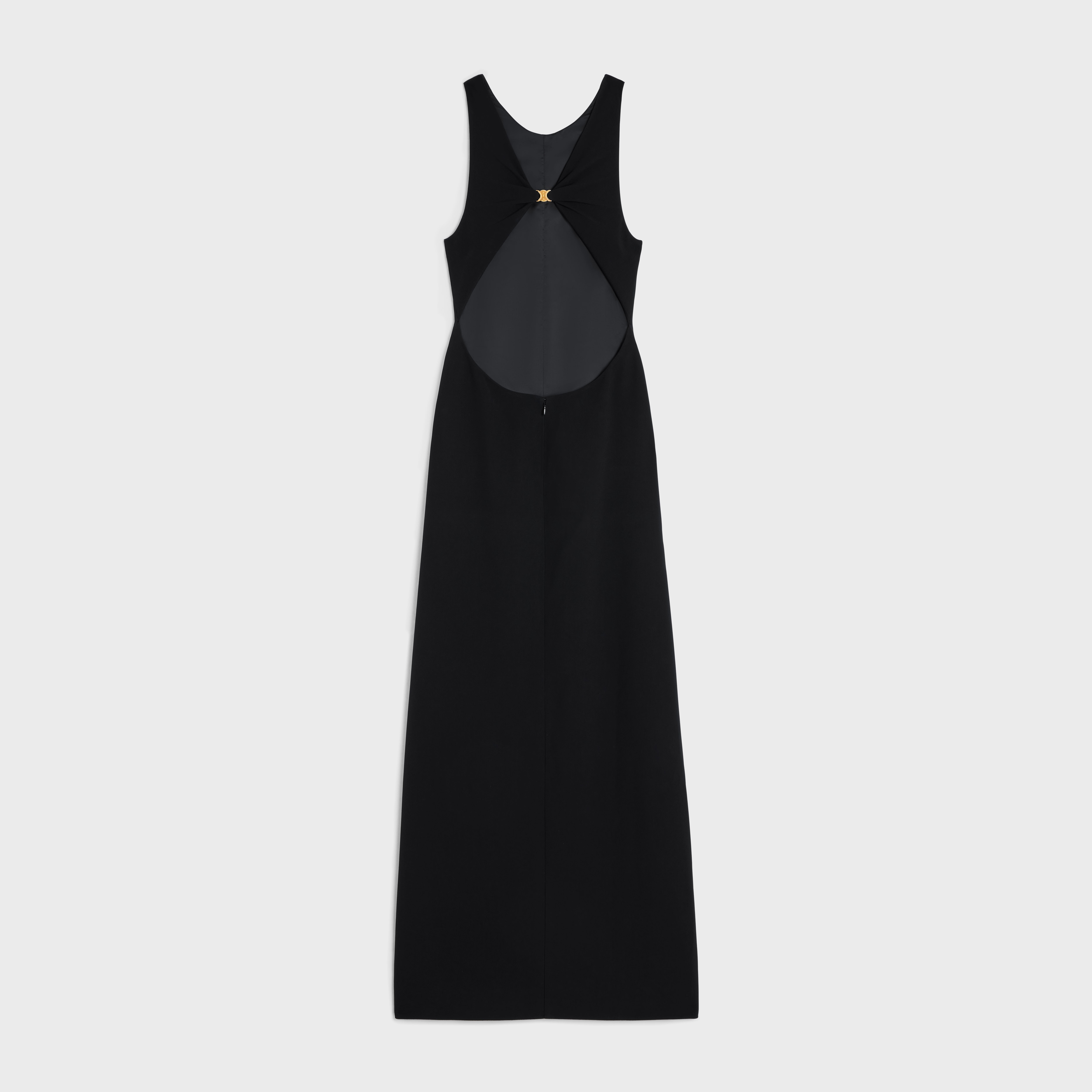 vest dress in satin with crepe lining - 2