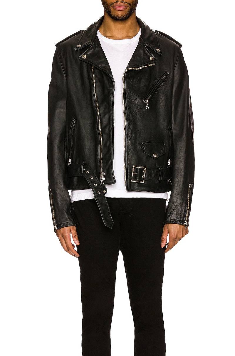 Schott Vintage Fit Moto Jacket outlook