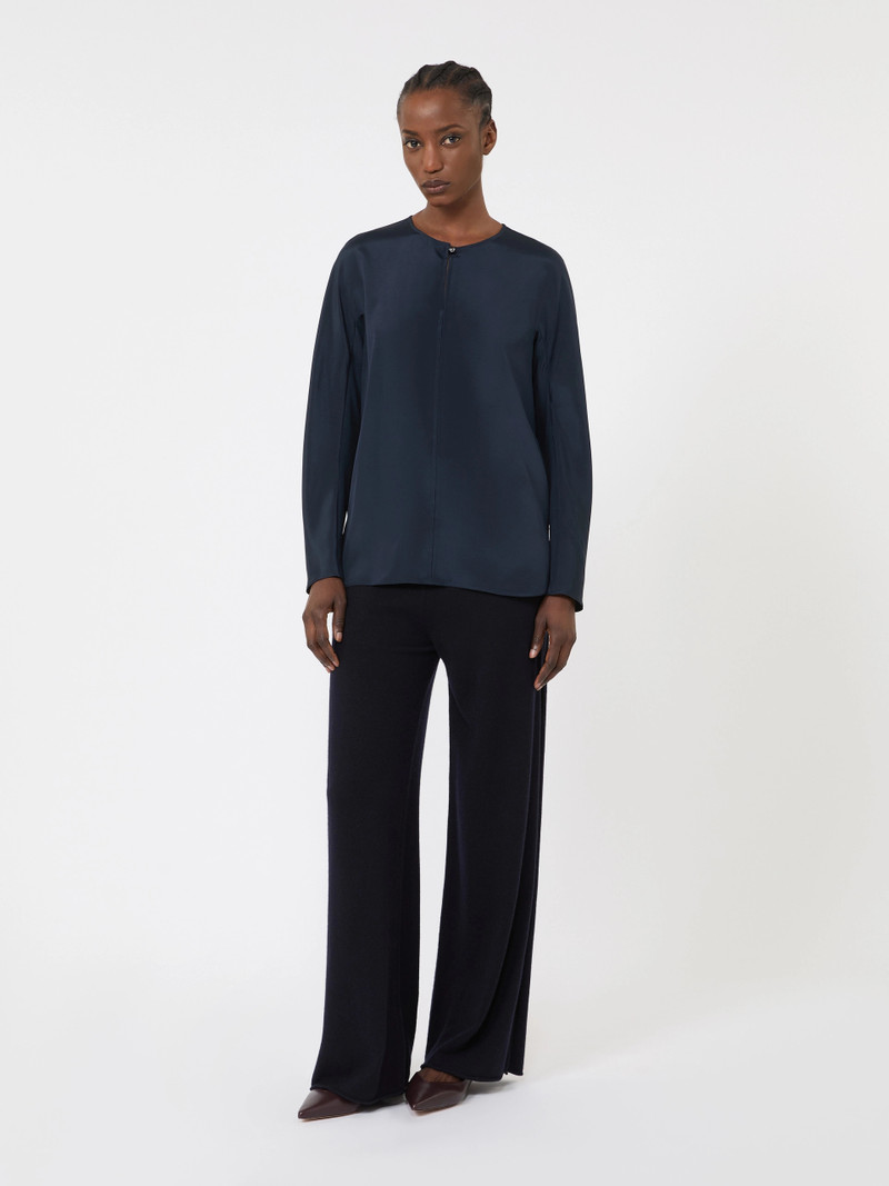 Max Mara Silk crêpe de Chine blouse - ULTRAMARINE outlook