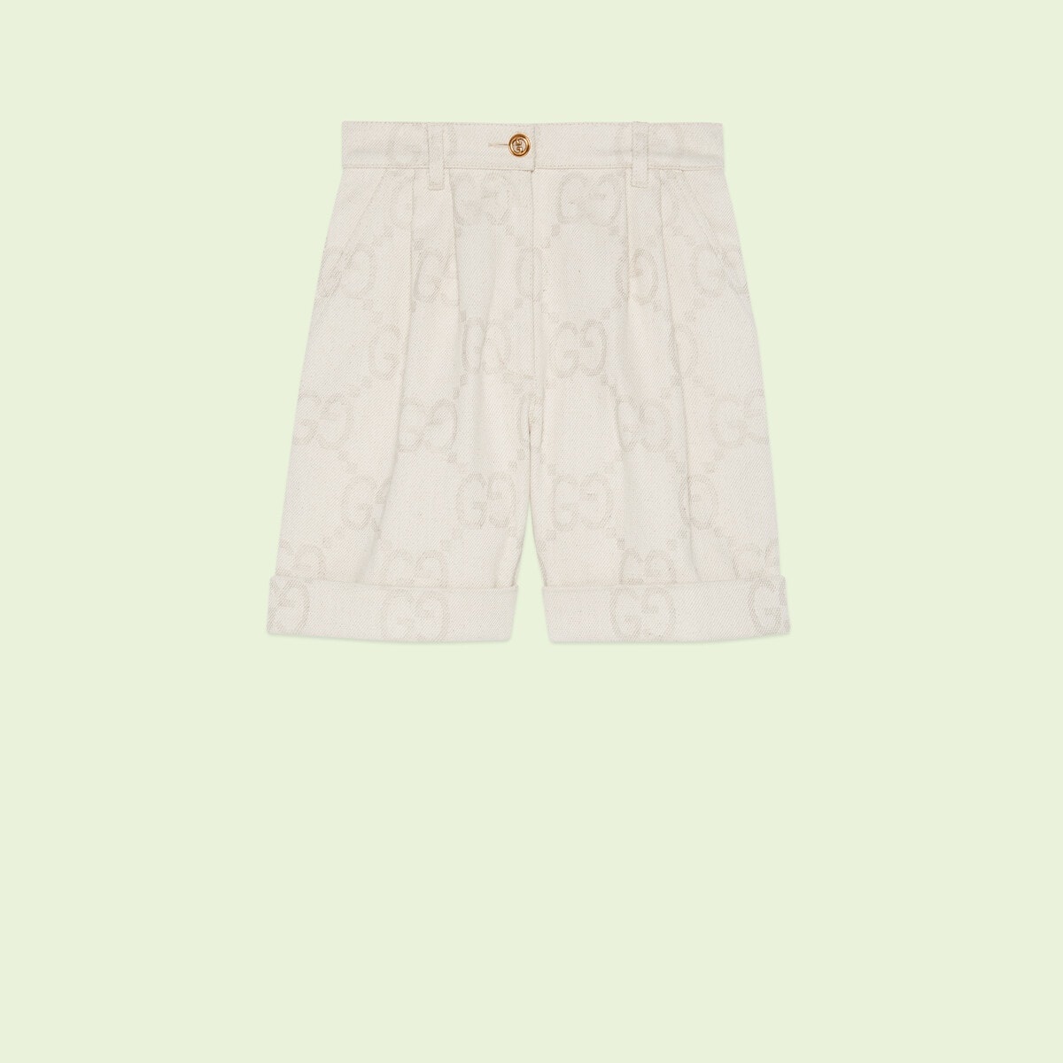 Maxi GG cotton shorts - 1