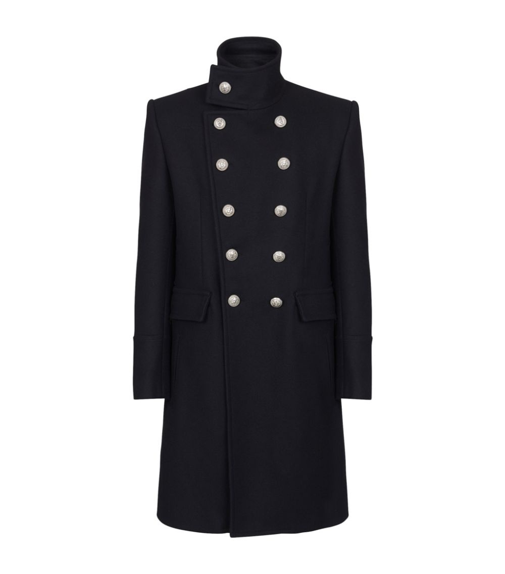 【関税＆送料込み】Balmain Coats balmain-Beige-Tailored-Cotton-