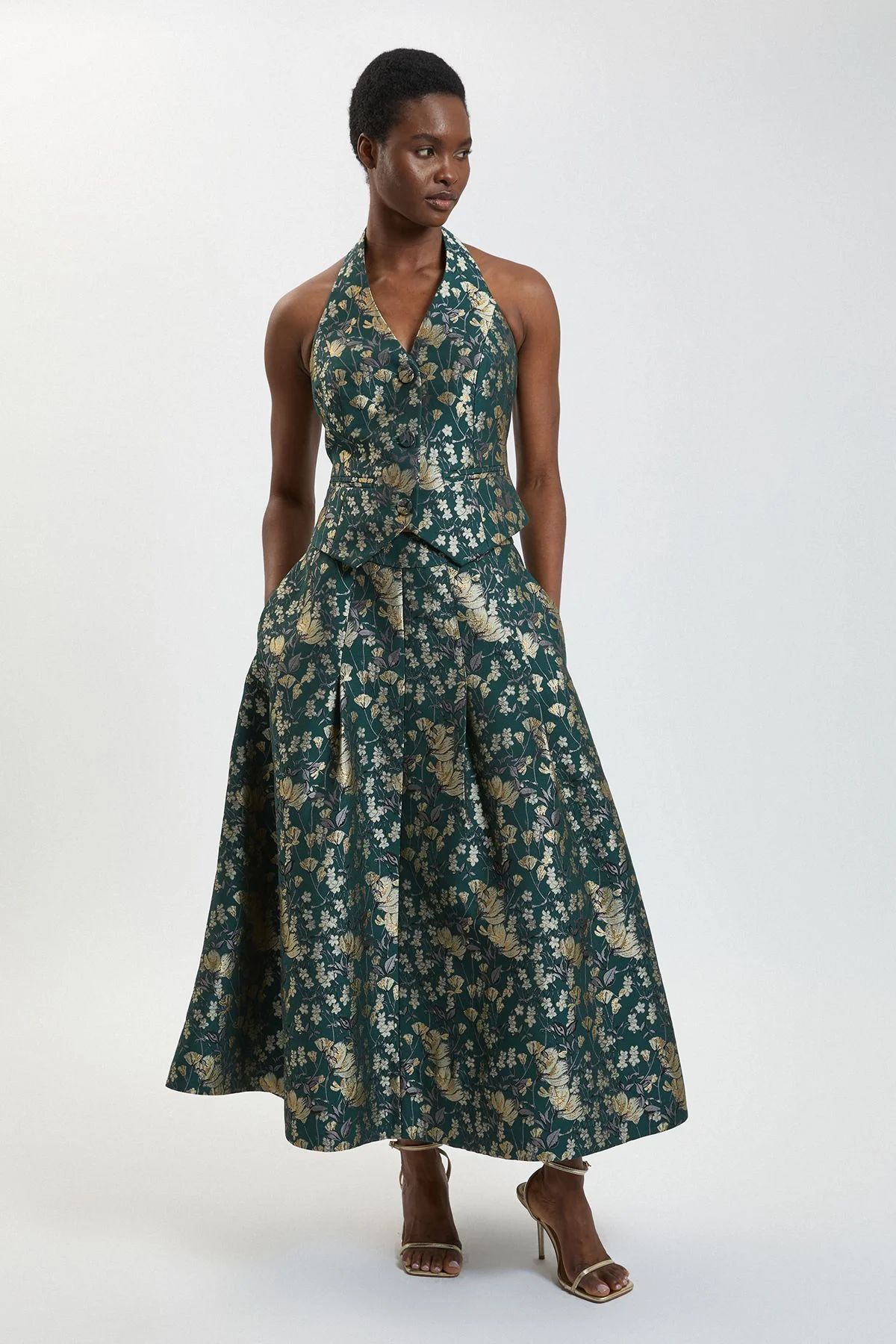Jacquard Full Midi Skirt - 1