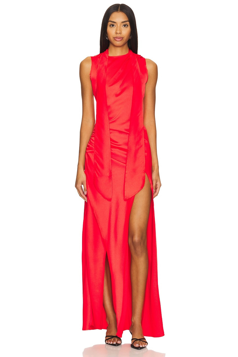 Narah Scarf And Fray Maxi Dress - 1