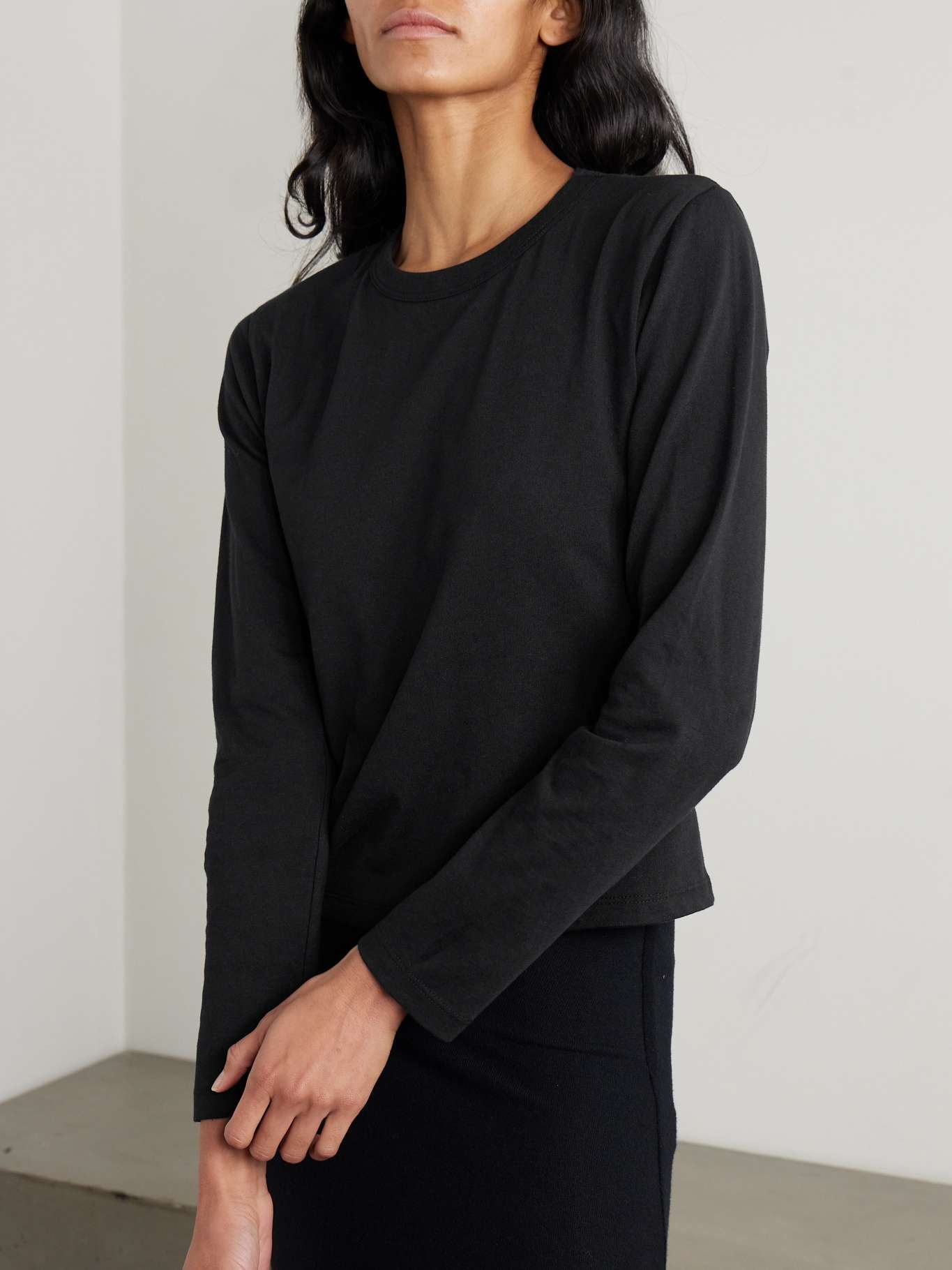 Margo cotton-jersey T-shirt Black - 3