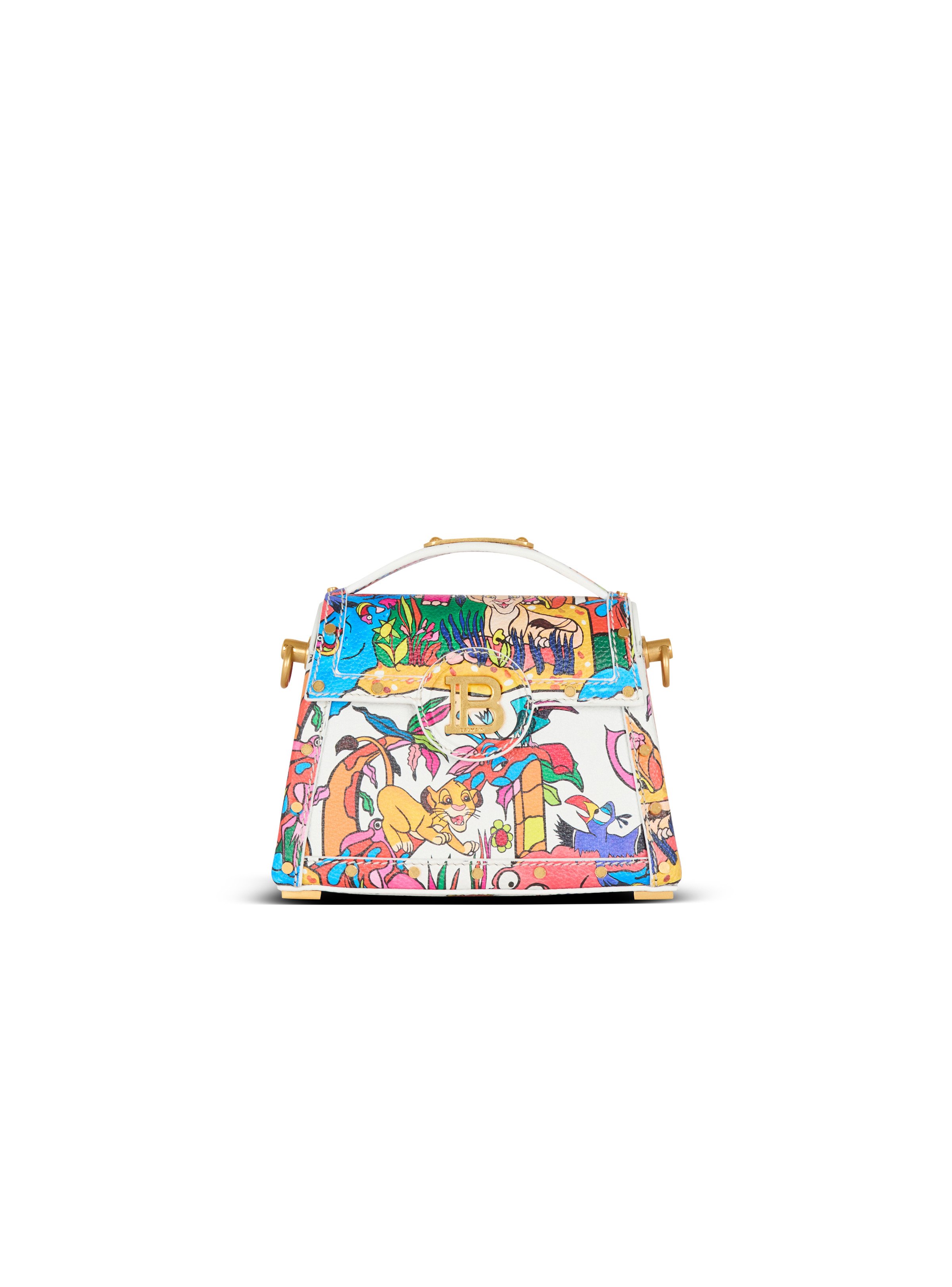 Disney x Balmain: The Lion King - B-Buzz Dynasty Small bag in Enfant Précoce print - 1