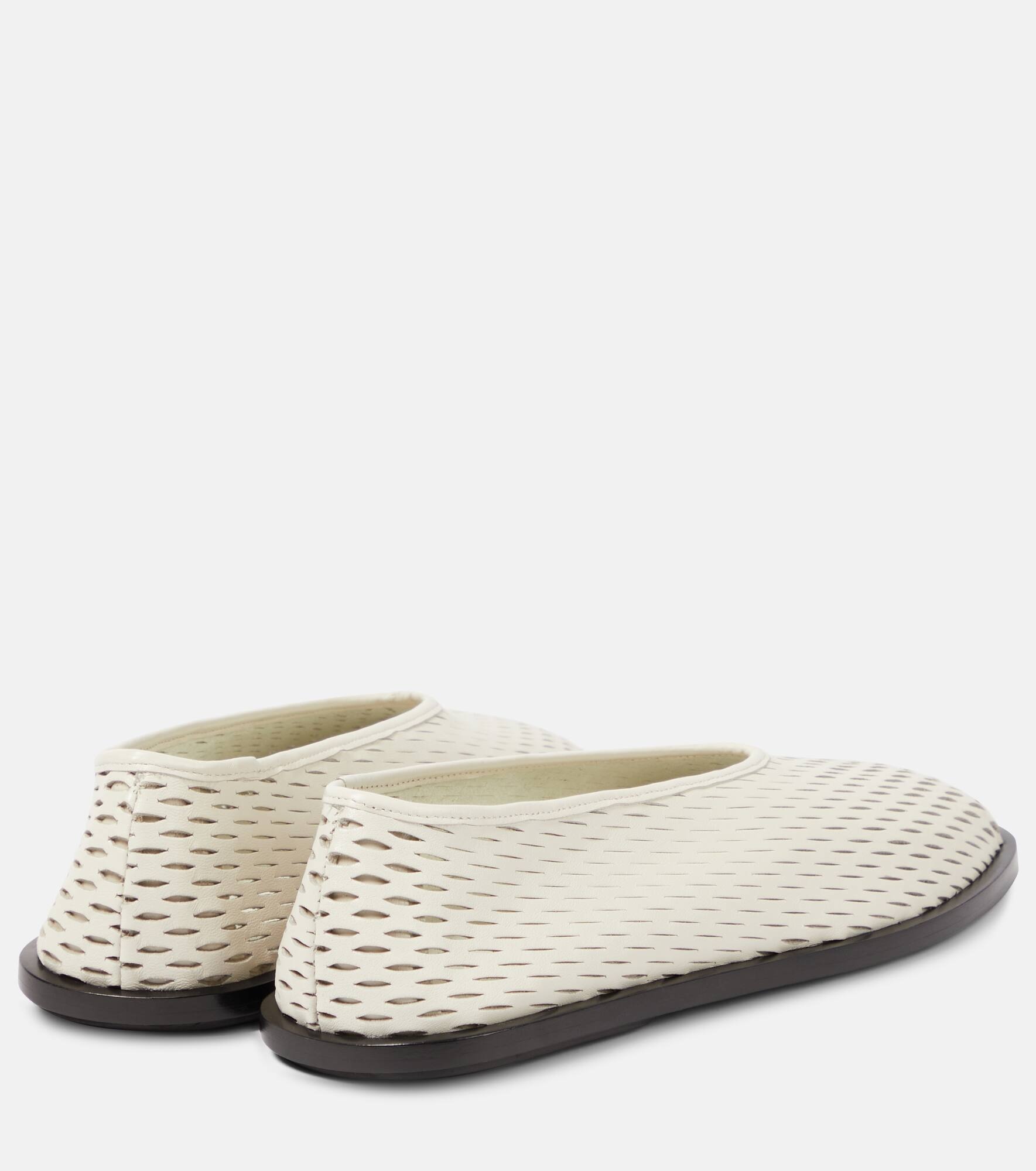 Leather ballet flats - 3
