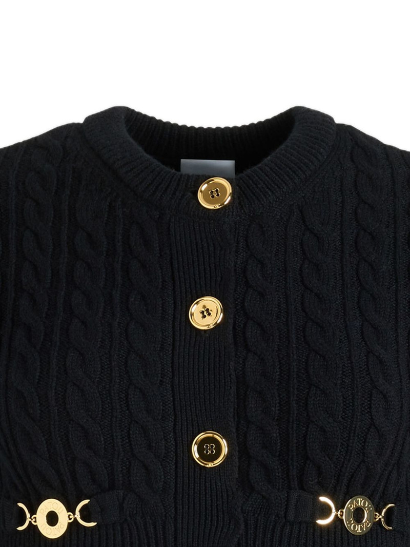 PATOU cable-knit buttoned cardigan outlook