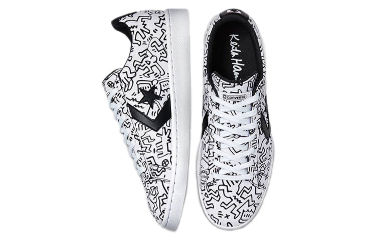 Converse Keith Haring x Pro Leather 'White Black' 171857C - 4