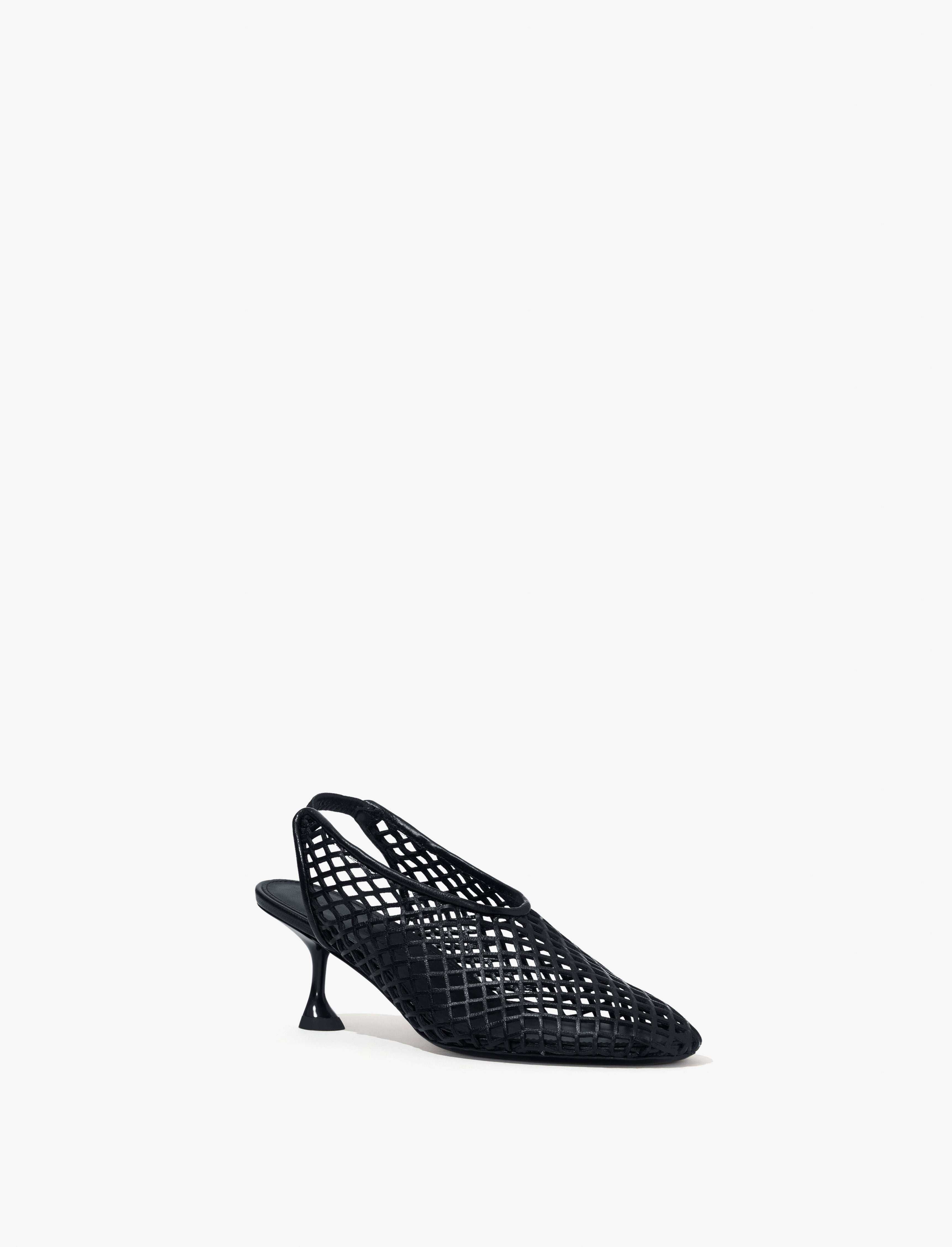 Tee Perforated Slingback Pumps - 2