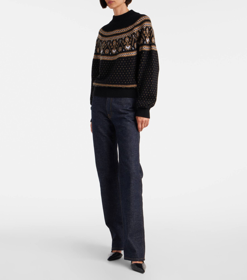 KHAITE Guy Fair Isle cashmere sweater outlook