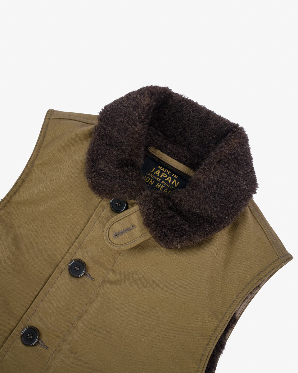 IHV-46-KHA Whipcord N1 Deck Vest - Khaki - 4
