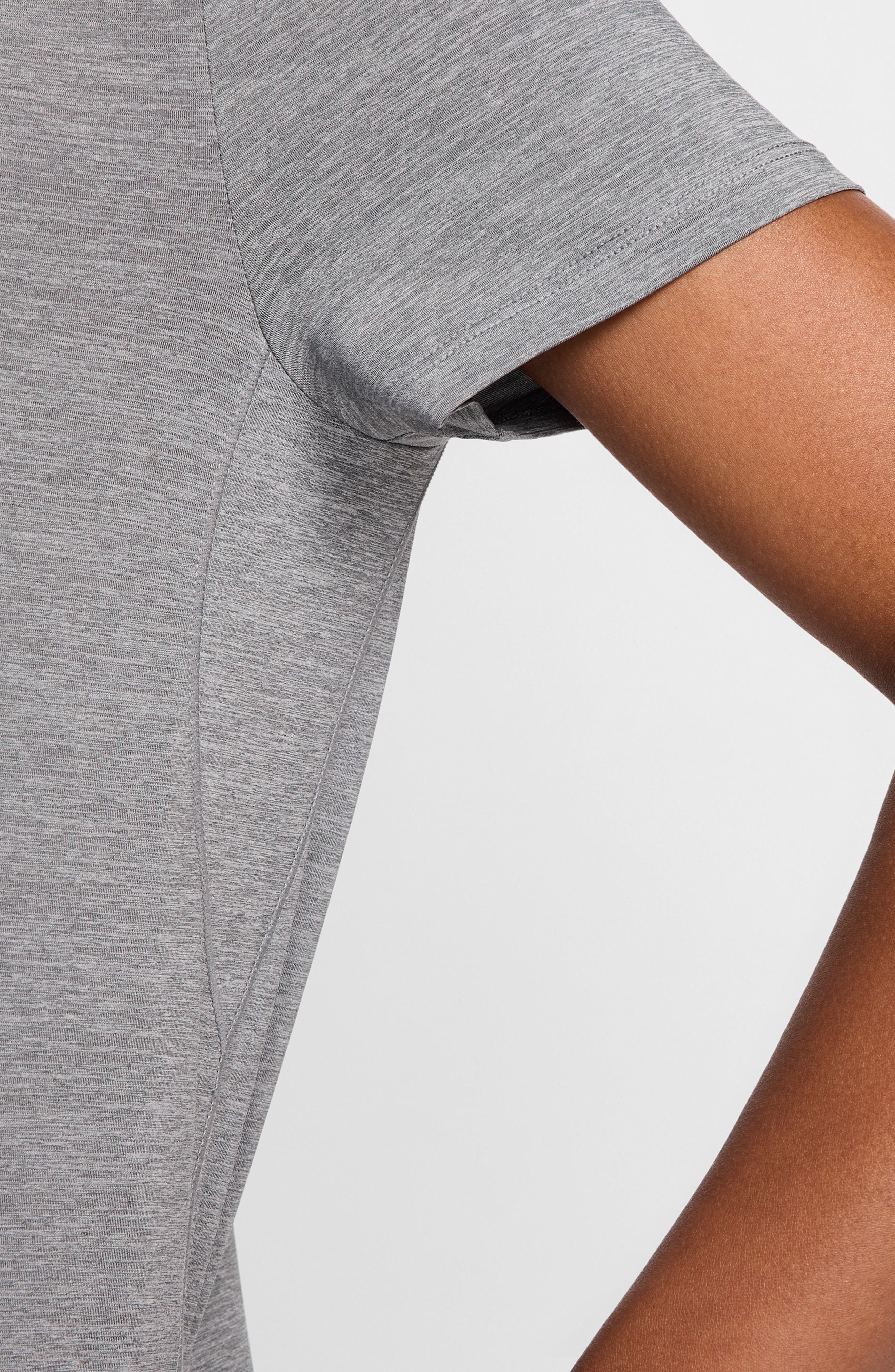 Nike One Classic Dri-FIT Training Top in Smoke Grey/Heather/Black at Nordstrom - 3