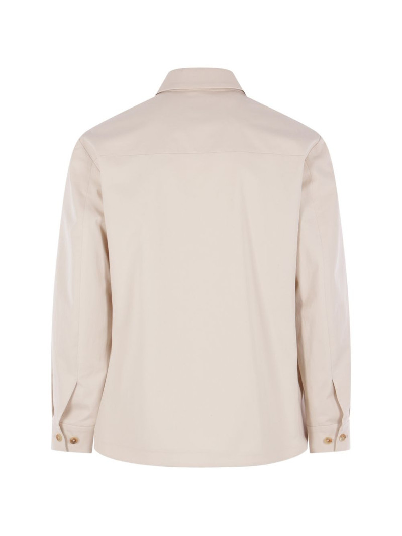 UMITBENAN Jerome patch-pocket twill-pocket overshirt outlook