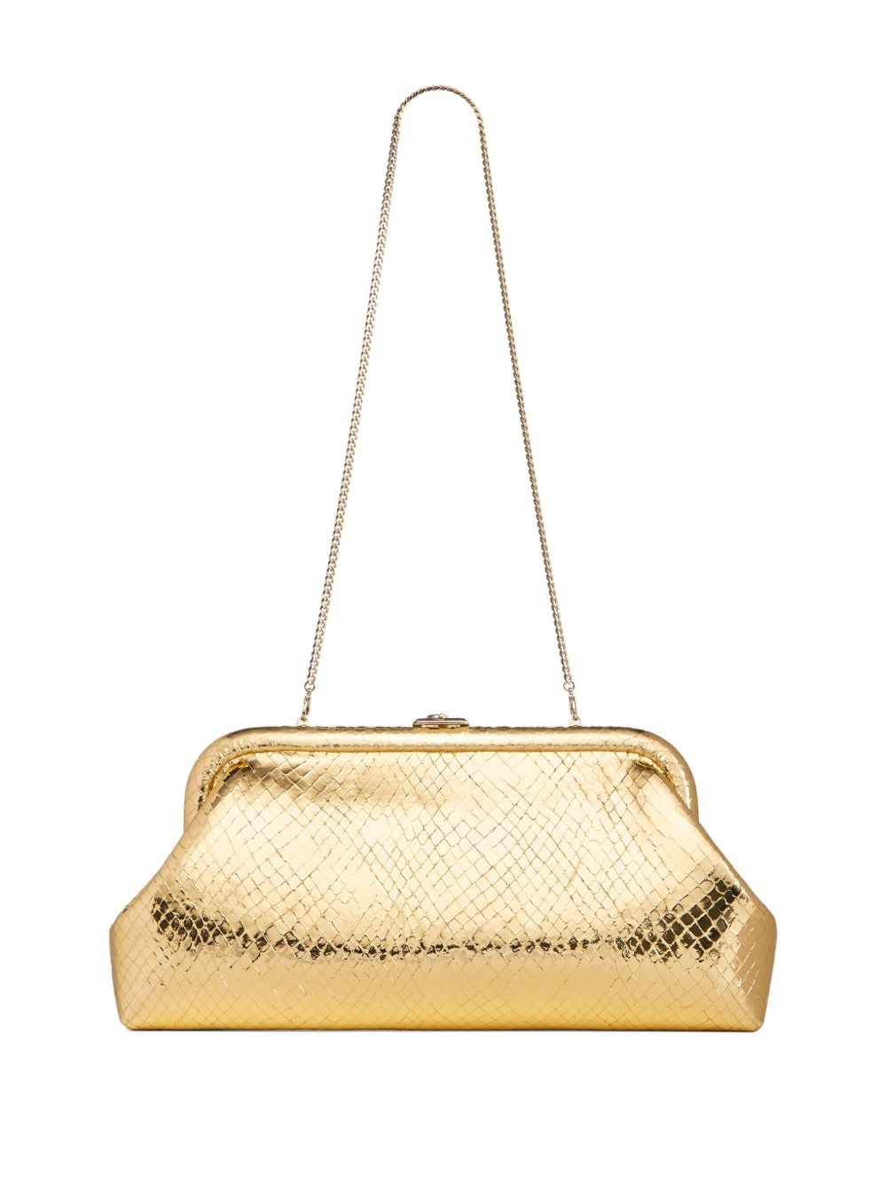 metallic textured clutch bag - 2