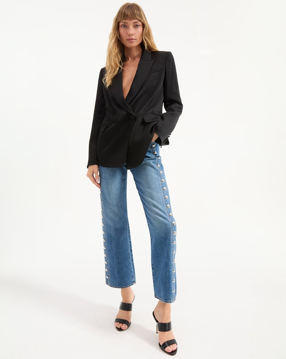 DYLAN STUDDED STRAIGHT-LEG JEAN - 8
