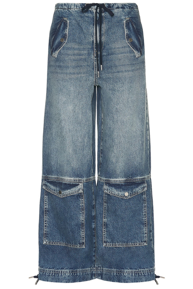 GRLFRND Alix Wide Leg Drawstring Cargo outlook