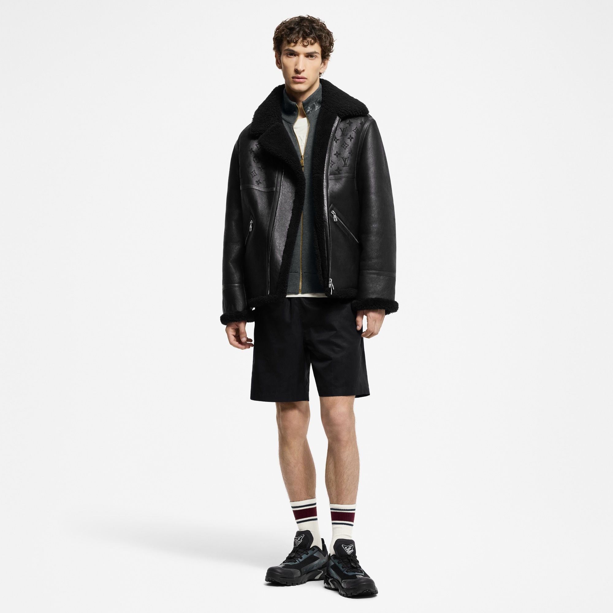 Damier Nylon Swim Shorts - 4