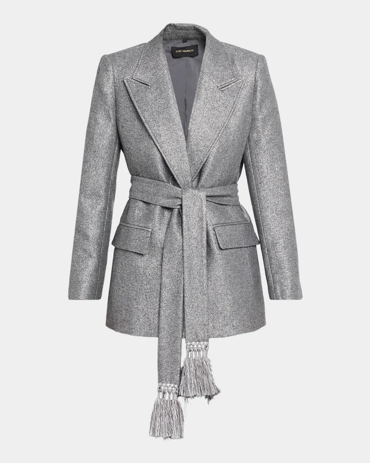 Trinity Belted Metallic Jacket - 1