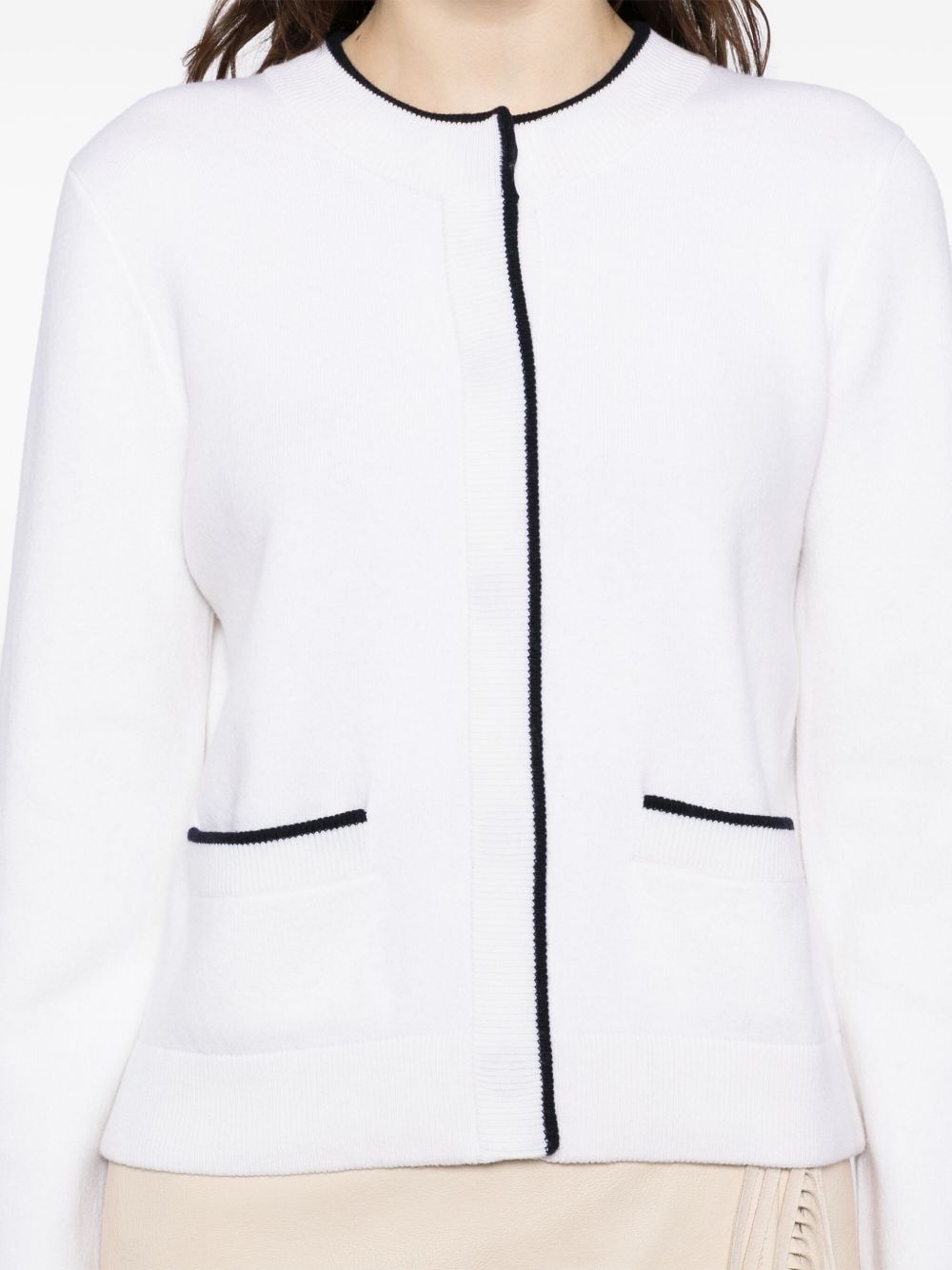 crew-neck cardigan - 4