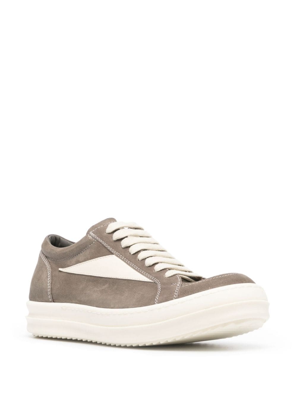 patch-detail suede sneakers - 2