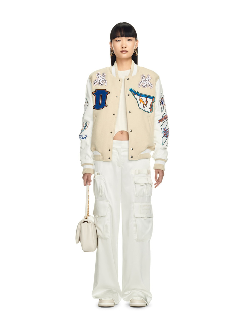 Off-White Thunderbolt Varsity Jacket outlook