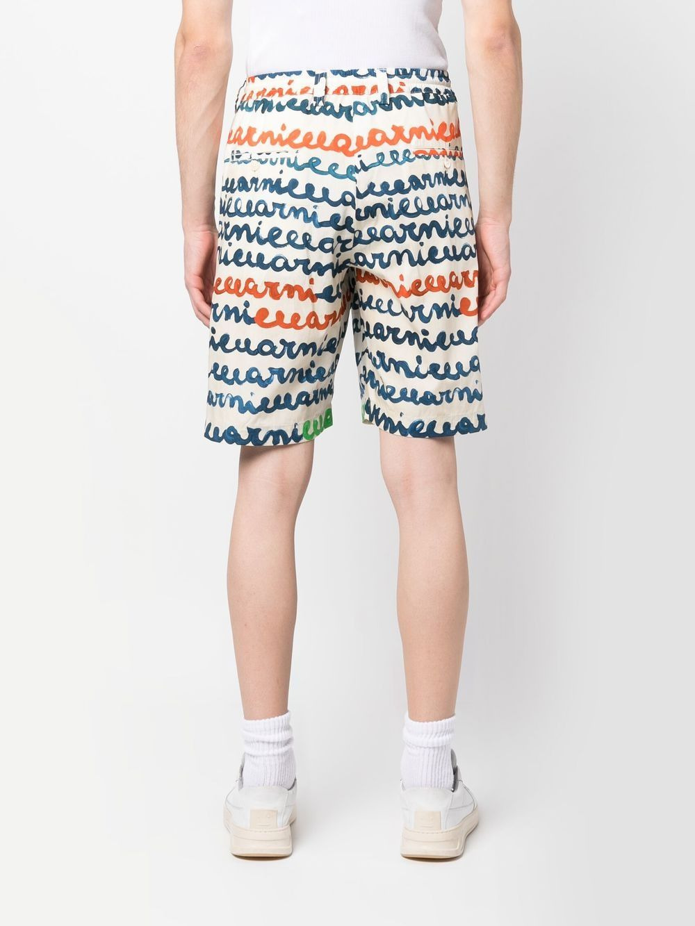 logo-print Bermuda shorts - 4