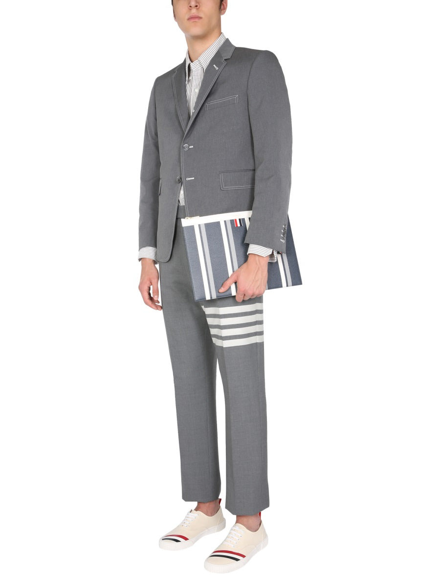 Thom Browne Men Classic Pants With Martingale - 2