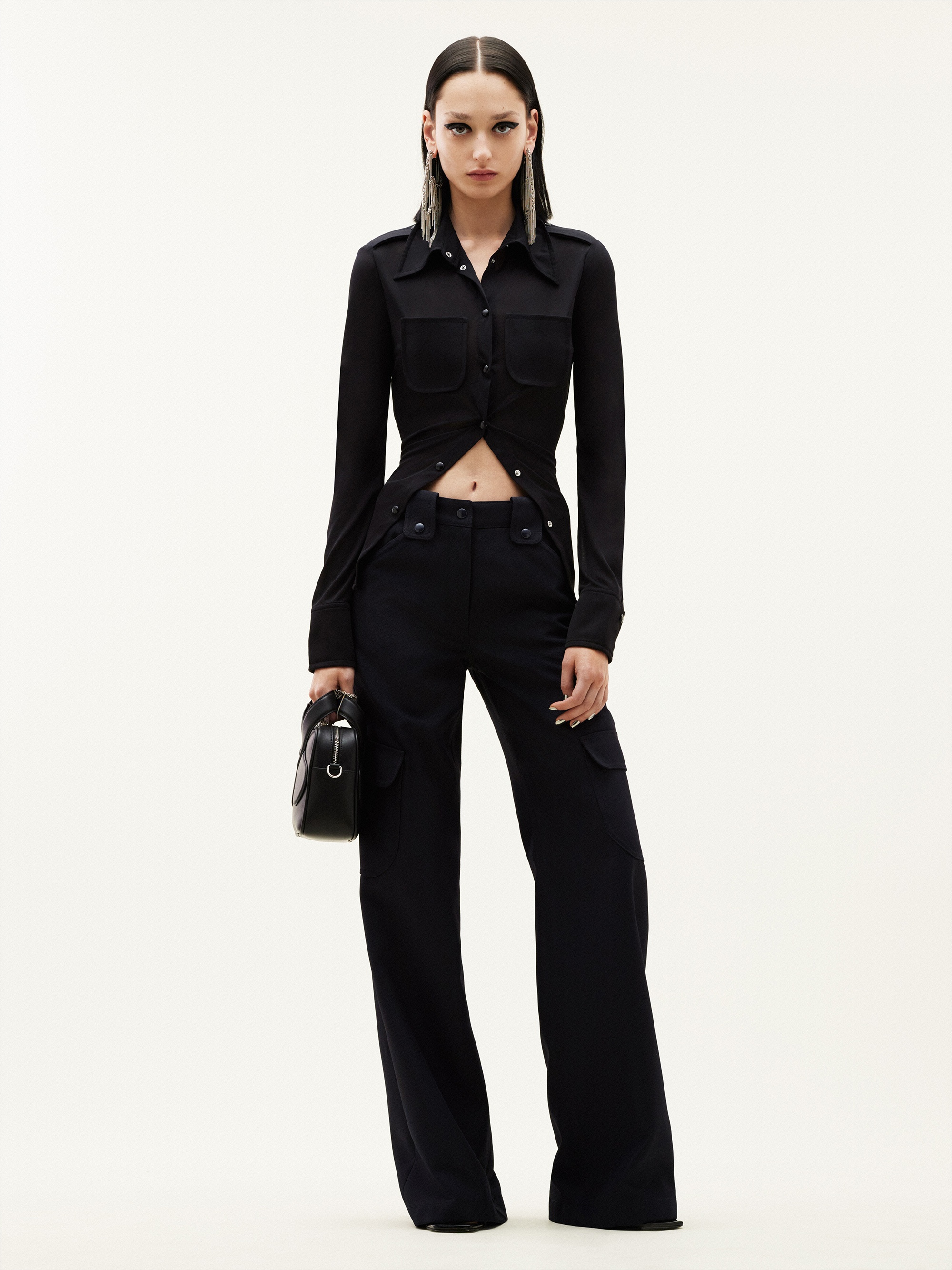 TWILL BAGGY TROUSERS - 2