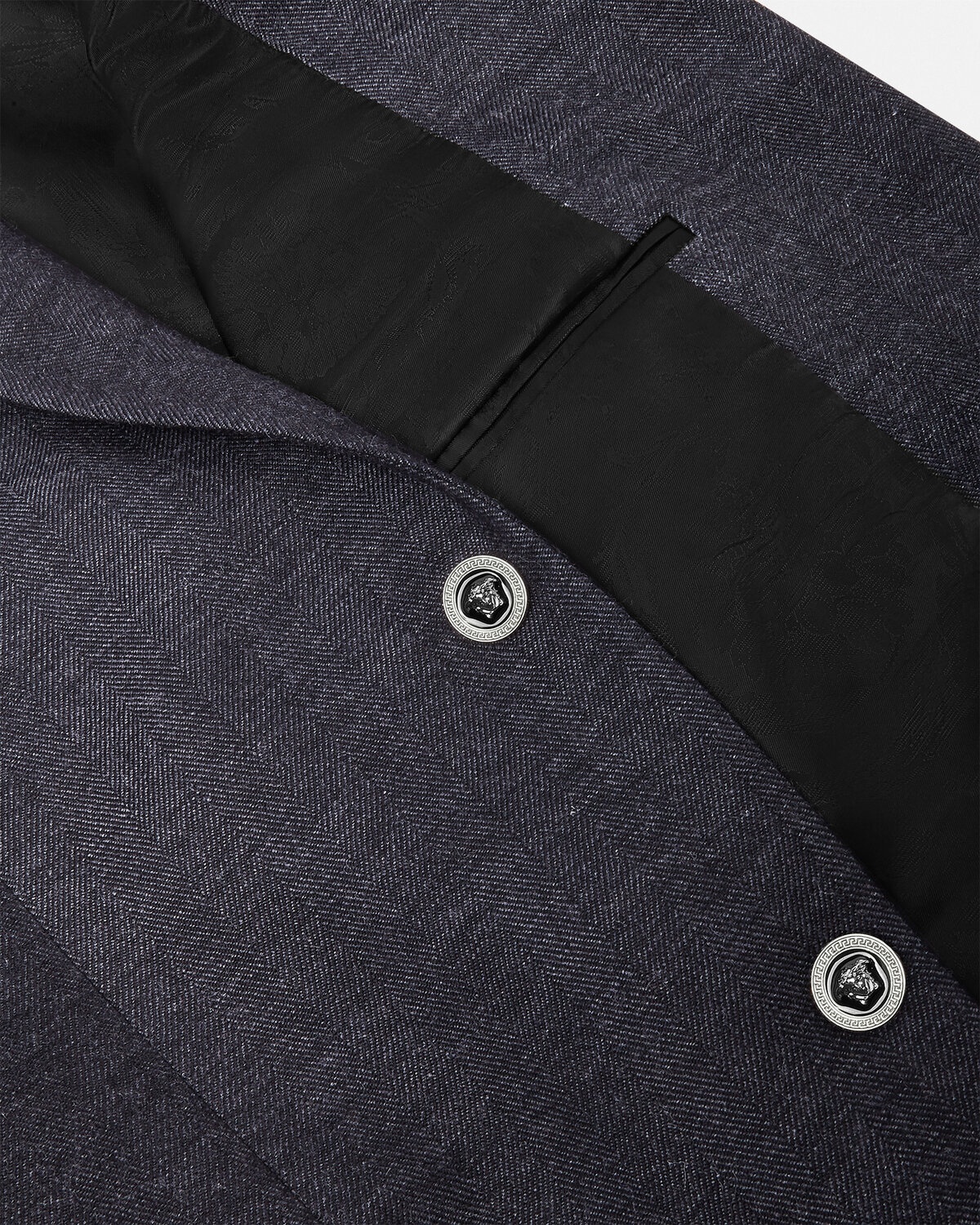 Herringbone Single-Breasted Blazer - 6