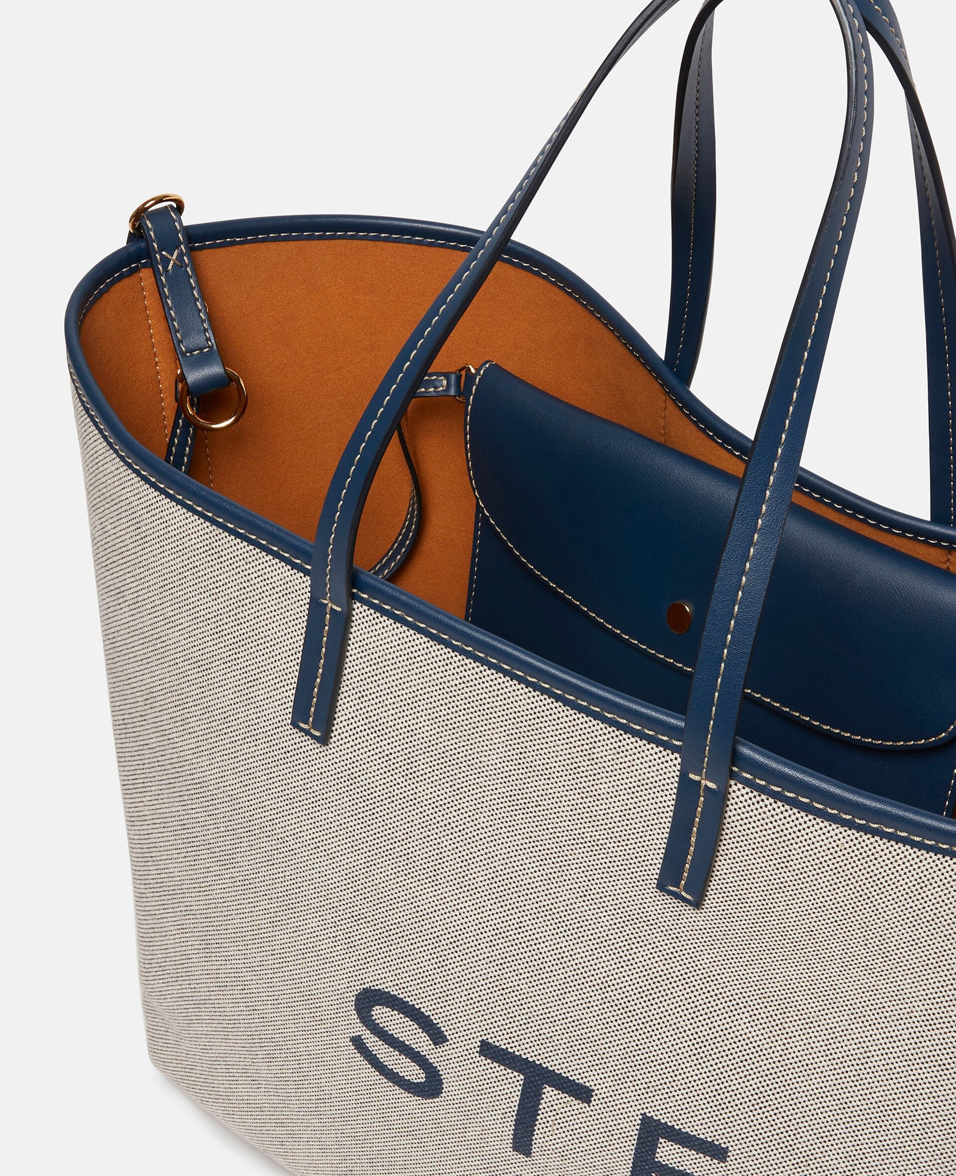 Logo Canvas Beach Tote Bag - 6