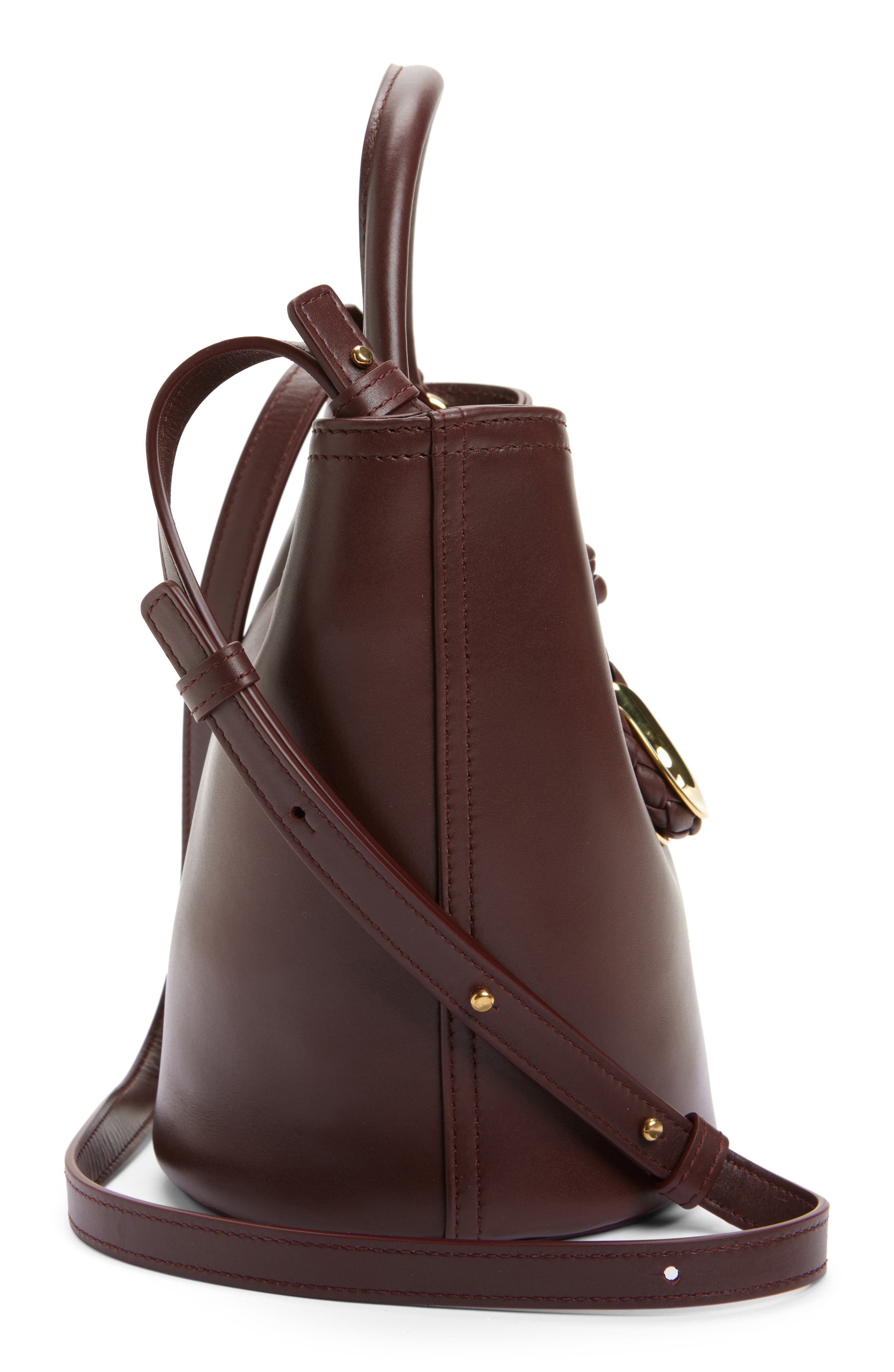 Bottega Veneta Mini Liberta Leather Bucket Bag in 2129 Madder Brown-M B at Nordstrom - 6