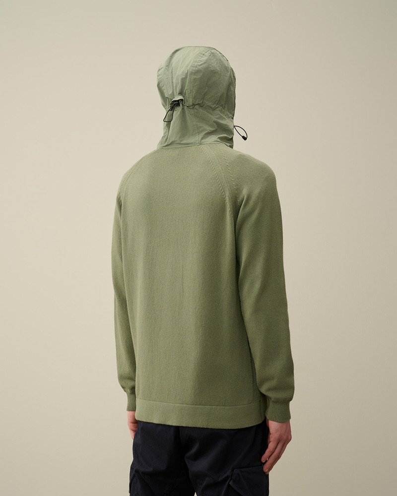Cotton Mixed Hooded Knit 3
