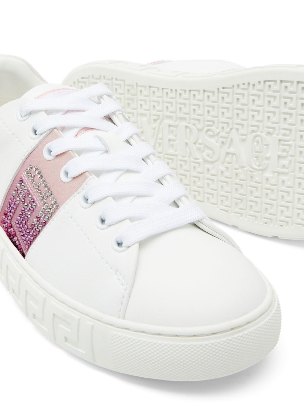 crystal-embellished sneakers - 4
