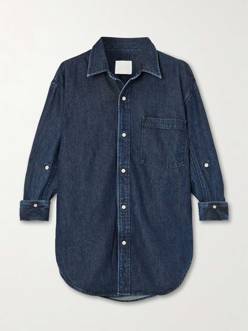 Kayla denim 셔츠 어두운 데님 1